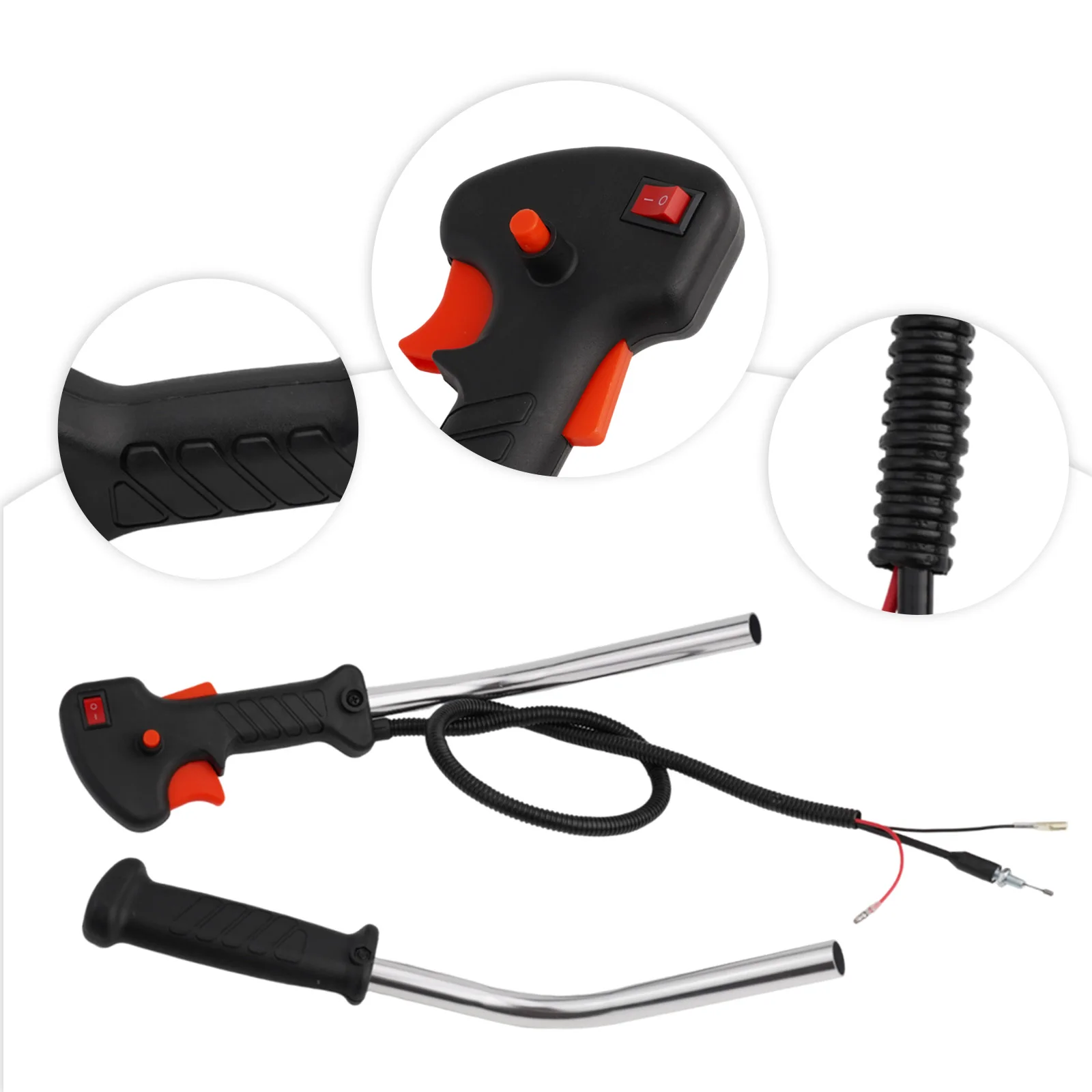Control Tube Handle Switch And Throttle Trigger Cable Assembly For Brushcutters And Trimmers With 19mm Pipe Diameter