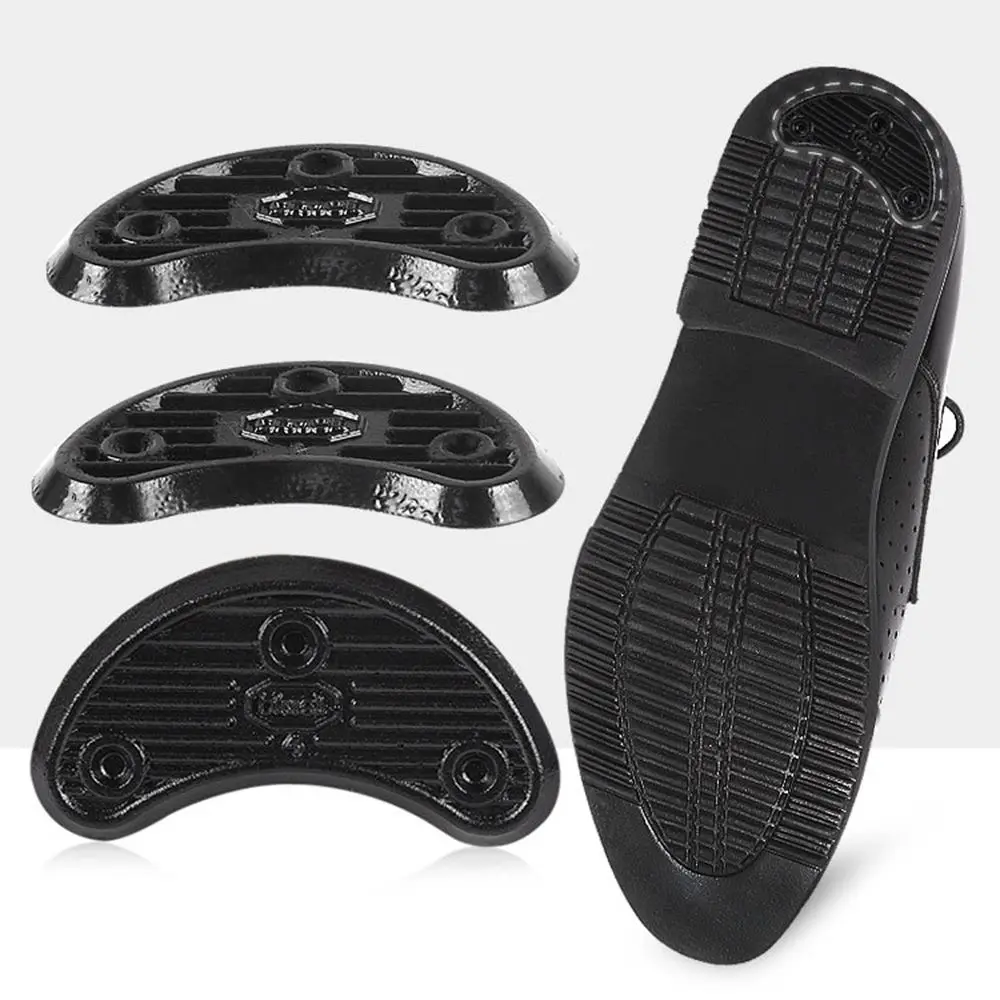 DIY Shoe Repair Material Anti Slip Rubber Sole Protector Pads Heel Savers Tips Anti-wear Paste 10 Pairs Shoe Repair Pad 4 Sizes