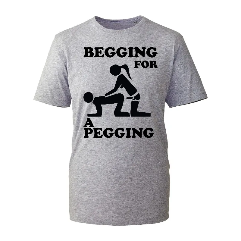 Begaining for a Pegging T-Shirt – Lustiges, freches Design für Junggesellenabschiede – Top-Geschenk – Neues Herren-Shirt – Cooles, modisches, freches, sarkastisches Humor-T-Shirt
