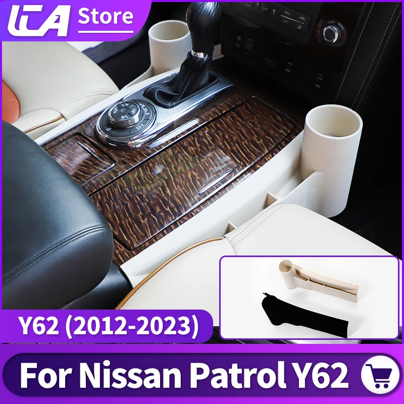 

2010-2022 For Nissan Patrol Y62 Multifunctional Water Cup Storage Box Interior Seat Modification Accessories
