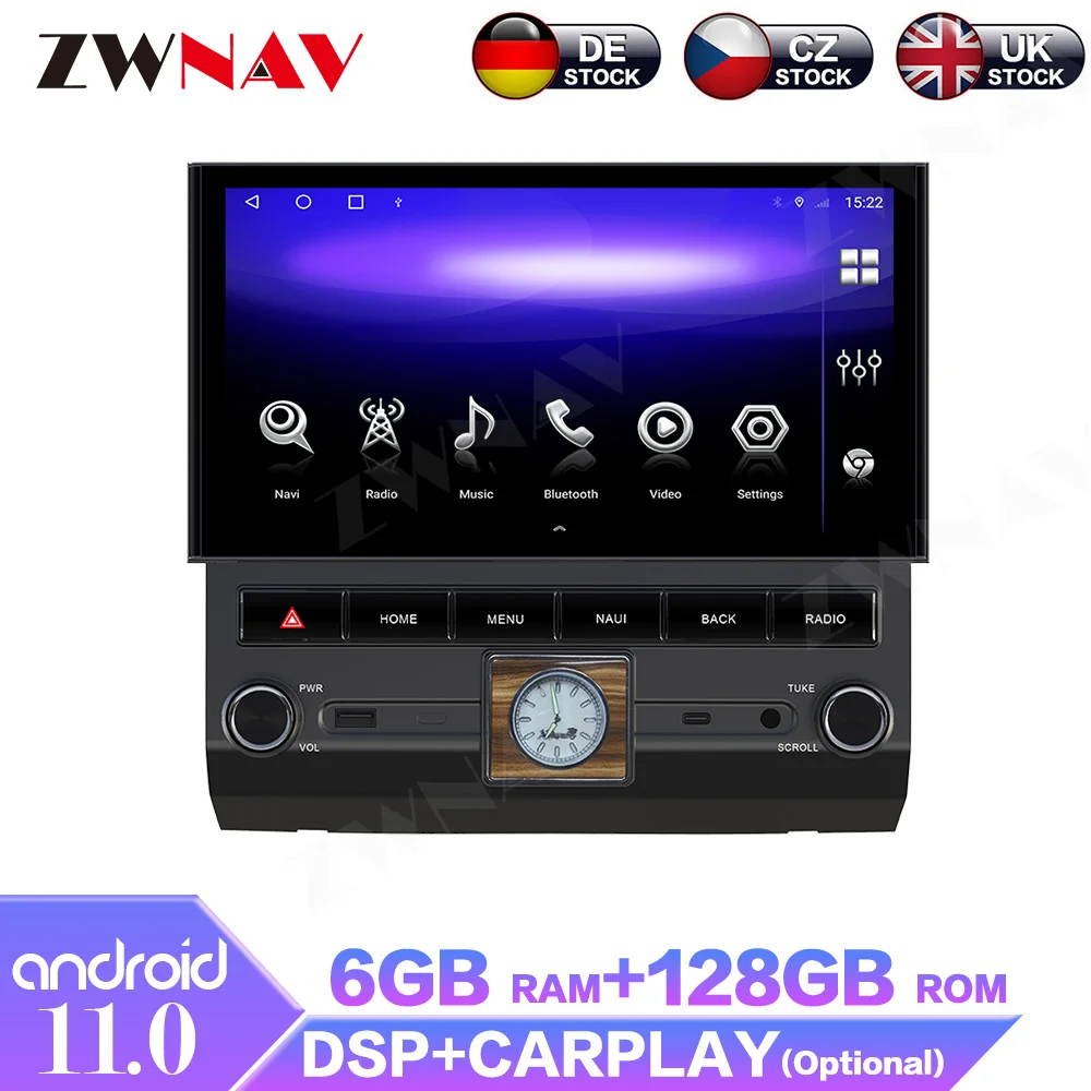 

Автомобильный мультимедийный плеер на Android 11, 6 + 128 ГГц для Toyota Land Cruiser LC76 LC70 LC7, GPS, навигация, стерео, головное устройство DSP