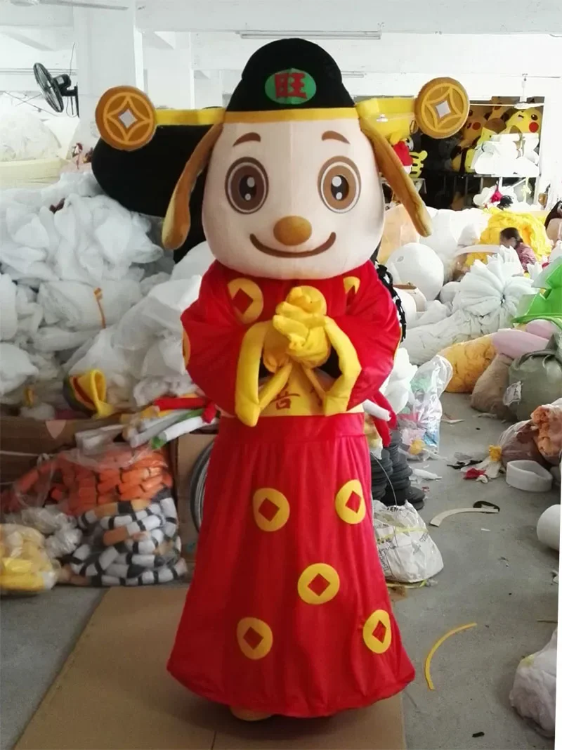 Dog Mascot Costume Fancy Outfit Dog Dress Adult Size Little Colorful Adult Size Mascot costume