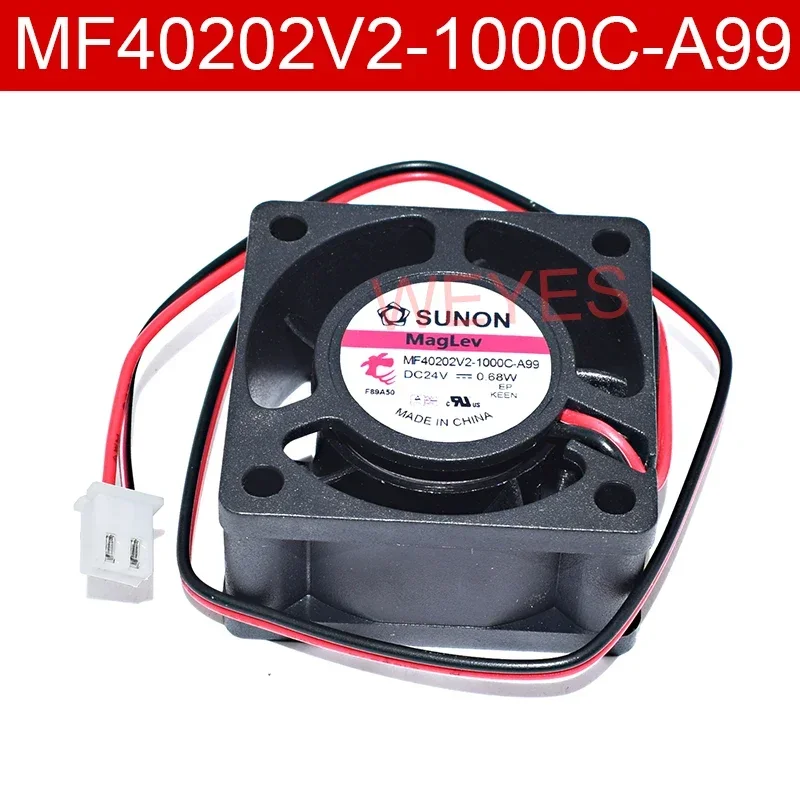Venda Quente para Sunon Mf40202v21000c-a99 dc 24v 0.68w 40x40x20 mm 4020 Ventilador de Refrigeração do Servidor Quadrado de Pinos