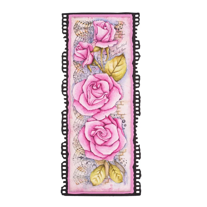 Cherry Hydrangea Tulip Violet Iris Flowers Butterfly Dragonfly Stamp for Scrapbooking Cards
