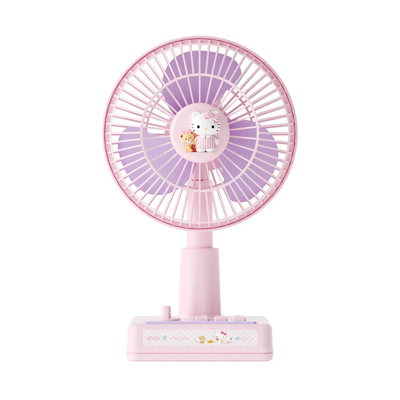 

Новинка Kawaii Sanrio Настольный вентилятор Hello Kittys Kuromi Cinnamoroll Милая Красота Портативный для студентов Милая зарядка тихий вентилятор подарок для девочек