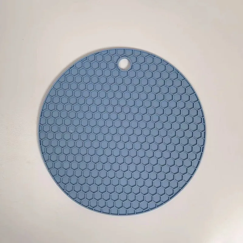 Desk Mat Tool Multifunctional Kitchen Silicone Tableware Circular Anti Slip Heat-resistant Coffee Cup Pot Holder Convenient