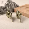 Retro Brass Ocean anglerfish Watching Fishes Sea Animals Model Fishbowl Decoration Action Figures Education Miniatures Kids Toys 3