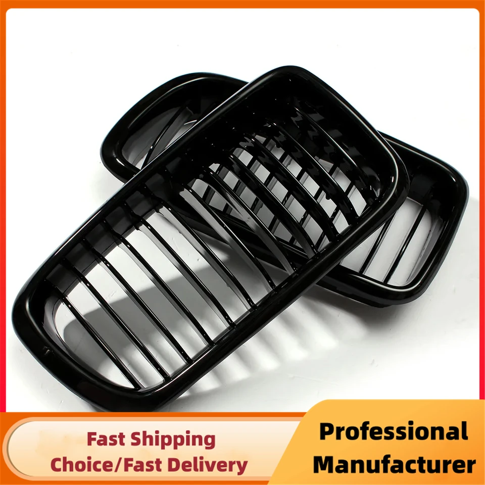 Chrome Front Kidney Grilles For BMW E38 7 Series (1999-2002 740i/iL/750iL) – ABS Plastic, 2-Piece Set, Custom Look 7 thumbnail image