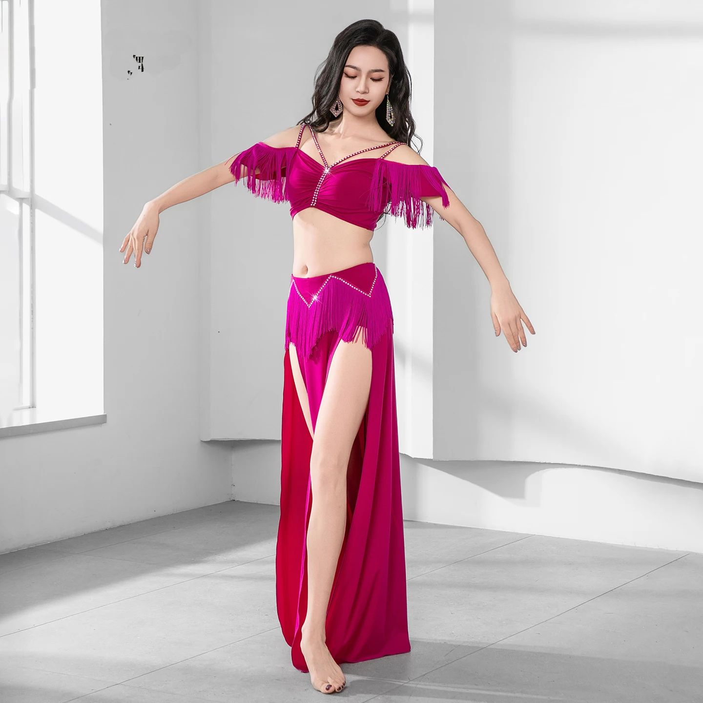 Belly Dancing Dance Practice Clothes Costume Oriental Woman