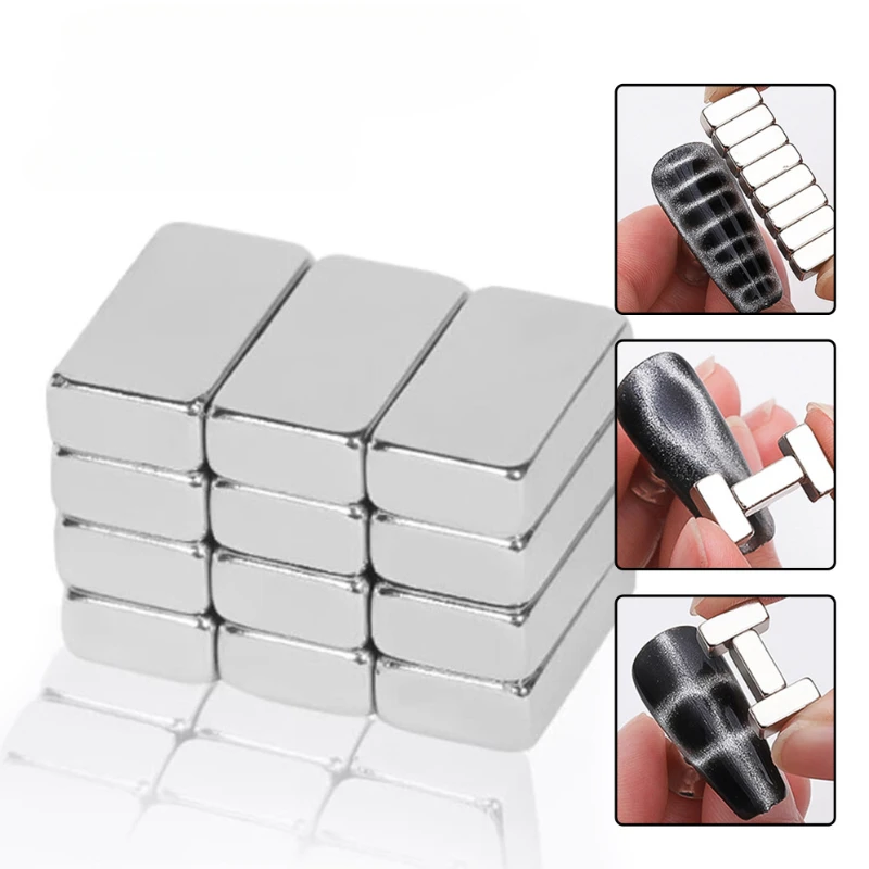 Crocodile Pattern Nail Magnet Nail Cat Eye Strong Effect Magnet Wave Geometric UV Attraction Magnets Set Manicure DIY Tool