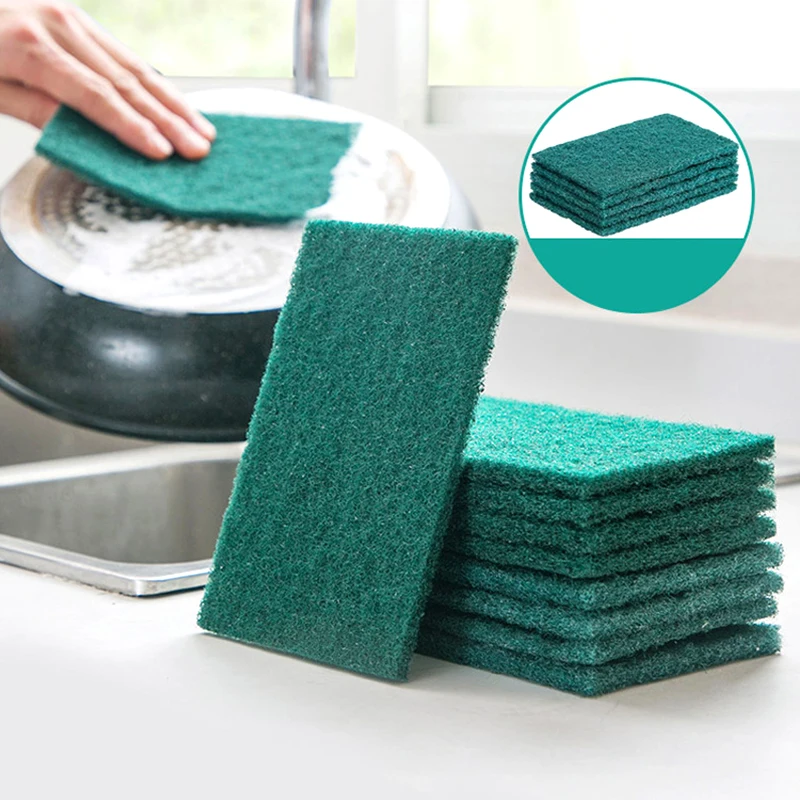 Kitchen Scrub Sponges Double Sided Sponge Scrubber Sponge for Pot Bowl  Dishwashing Scouring Pad Dish Cloth Kitchen Cleaning Tool - AliExpress