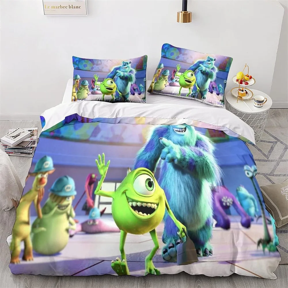

3D Printed Disney Duvet Cover King Size Twin Monsters University Bedding Set Quilt Cover Suitable For Children And Adults