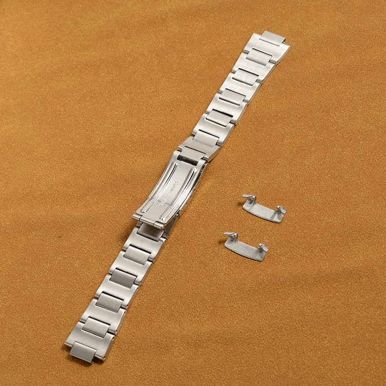 19mm Stainless Steel Watch Band Replacement Bracelet For 6139 Seiko Chrono