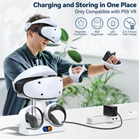 Controller Charging Dock for PS5 VR2 Charging Station with VR Headset Holder Display Stand PS VR2 Controller Charger for PSVR2 - Image 6