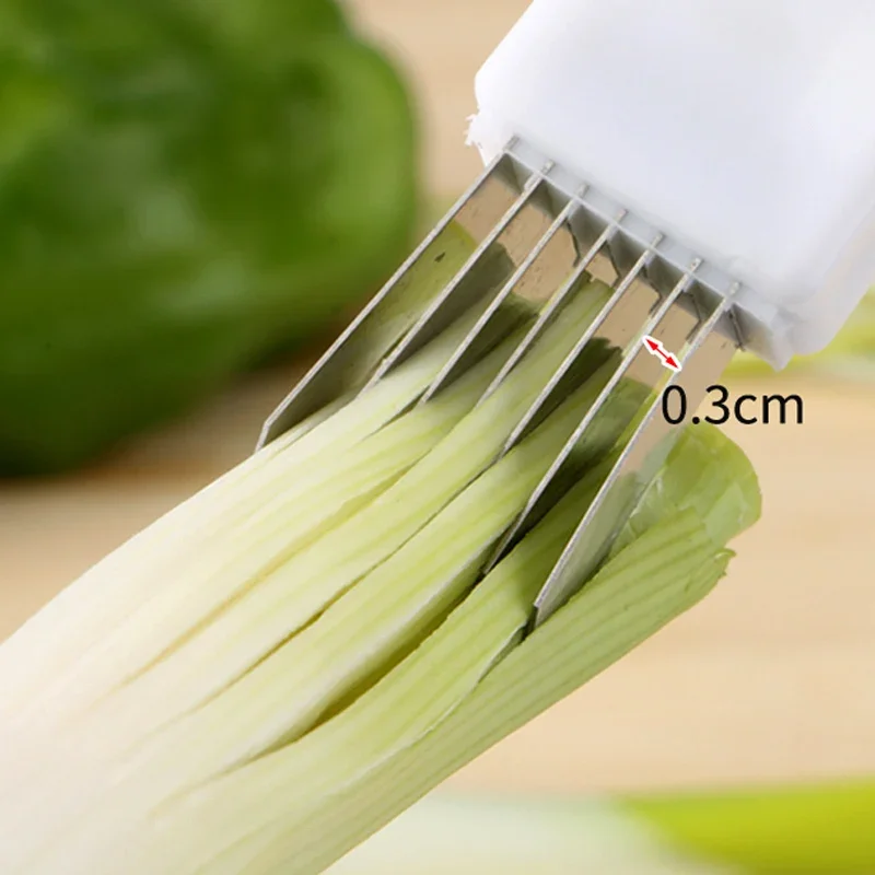 1pc 304 Stainless Steel Green Onion Slicer, Shredder, Creative Kitchen  Gadget