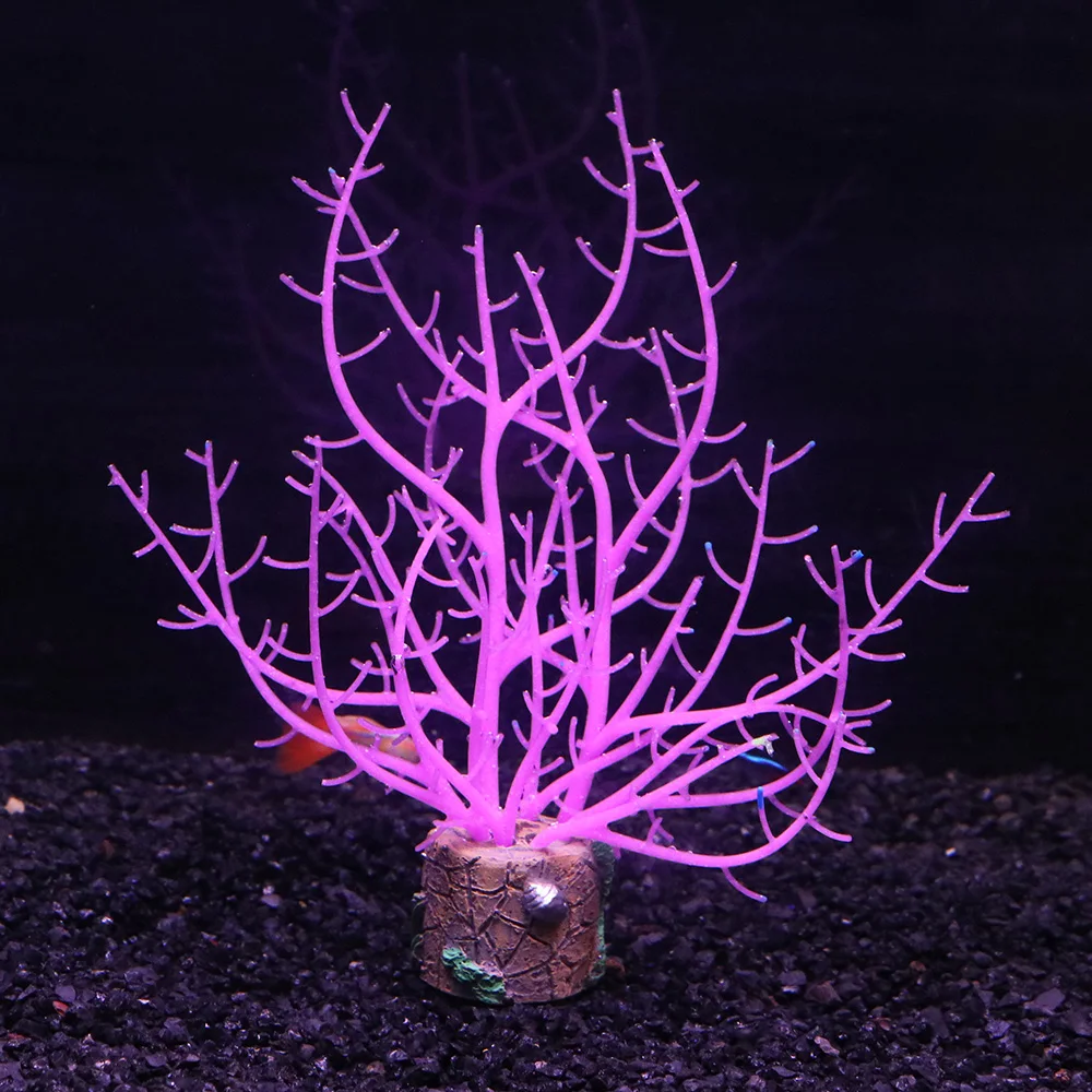 Glow Silicone Coral Aquarium Decor 4
