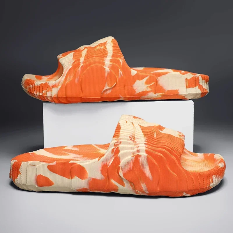 Summer Fashion Camouflage Flip-Flops Men's Thick Sole Home Couple Slippers