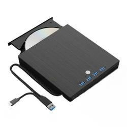 Portable USB 3.0 External 7 - in - 1 CD/DVD RW Drive and Burner (BLACK)