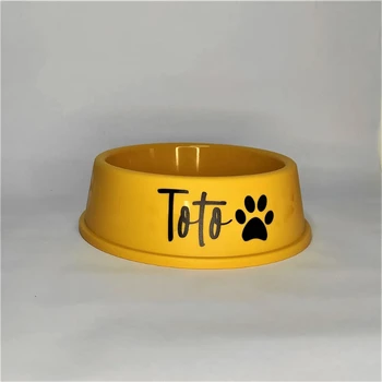 Personalized Pet Bowl Stylish Pet Accessor Plastic Dog Food & Water Bowl Perfect for Your Unique Pet's Needs Gift Cat Bowls 4