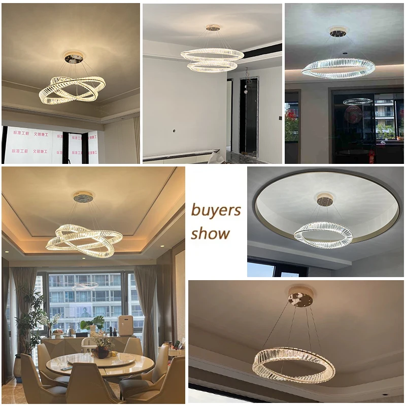 Modern Luxury Style Crystal Ceiling Chandelier Lustre Home