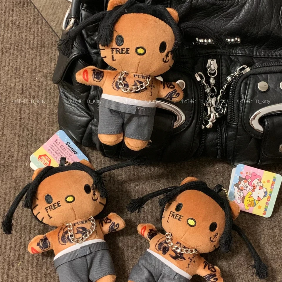 Hello Kitty as Travis Scott Plush Doll Pendant Plushies Keychain