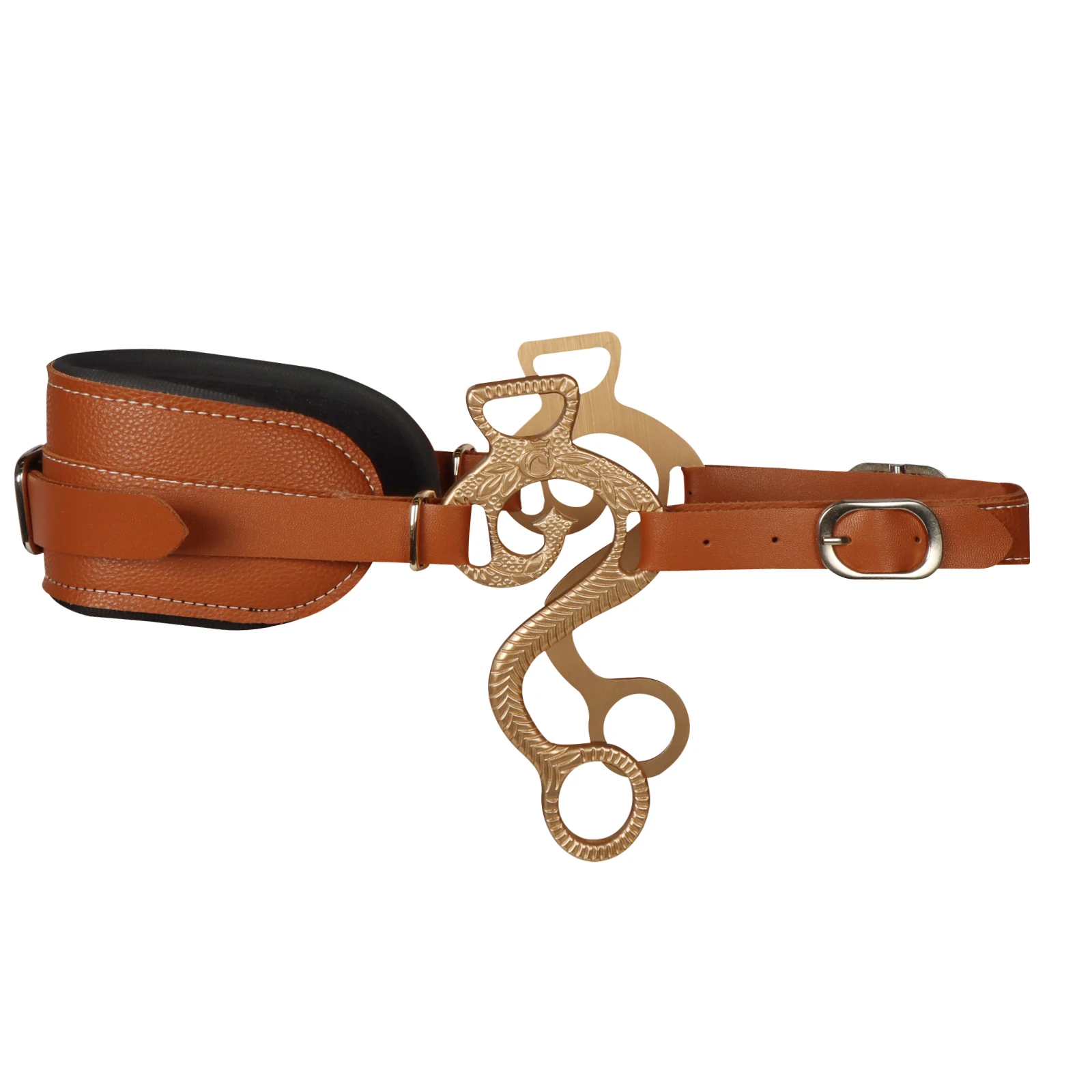 Horse Bit Bridle Hackamore Brown English Western Nose Curb Chain Padded Adjustable Horse Equipment 2