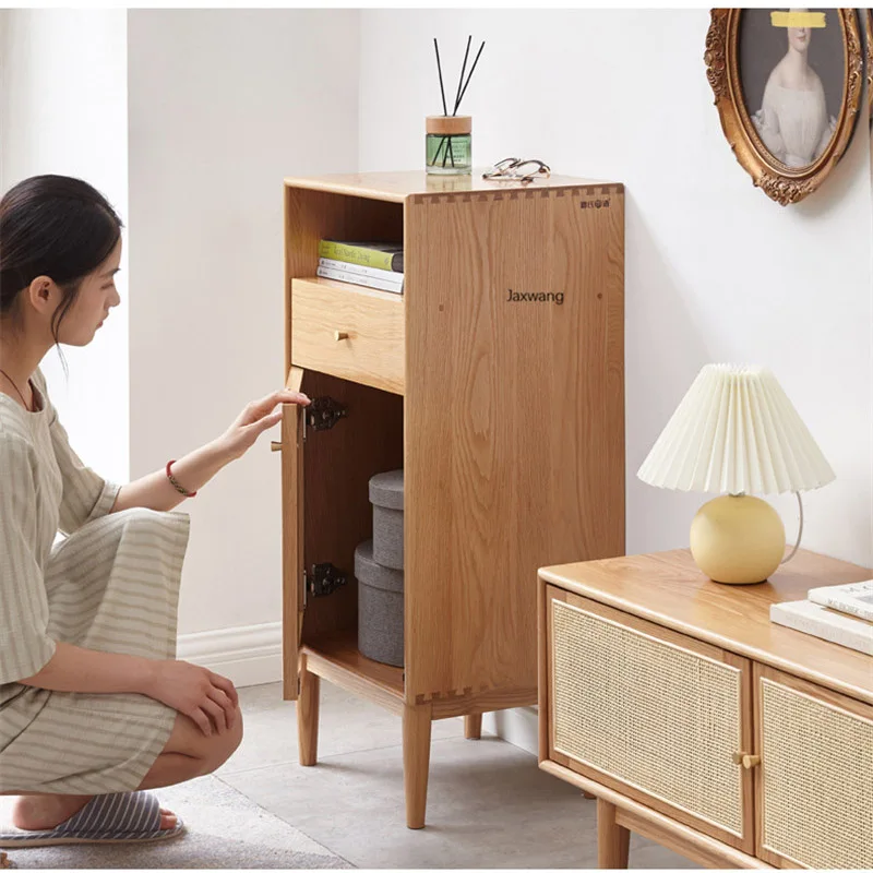 Armoire en bois massif tissé en rotin nordique, petite armoire de rangement  pour chambre à coucher, rangement simple et moderne - AliExpress