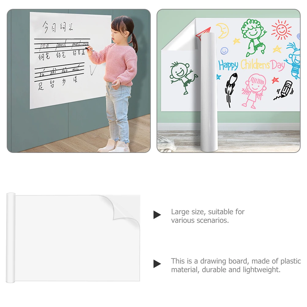 화이트보드 건식 지우기 자체 접착 보드, 화이트보드 벽 지울 수 있는 작은 스티커, 홈 오피스 벽걸이용 화이트보드 스티커
