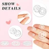 40 Pairs Plastic Button Snap Fasteners Invisible Press Studs Transparent Sew-on Buttons for DIY Clothing Crafts Shirt Sewing 3