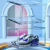 Spacious and Transparent Shoe Cabinet with Magnetic Door - The Ultimate Storage Solution 2