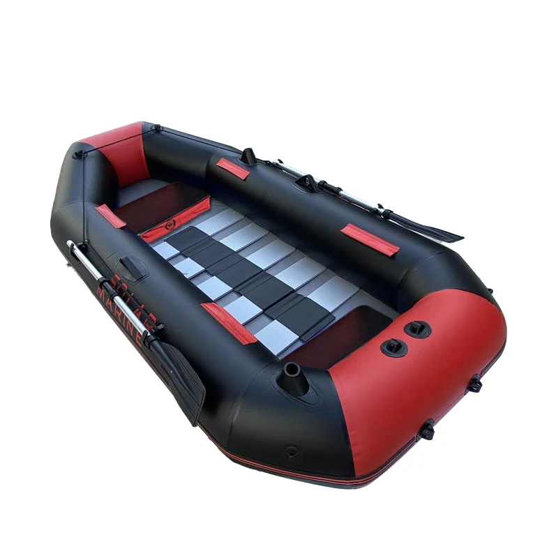 Solar Marine 3 Person Inflatable Boat Fishing Kayak Assault Rafting Boat Portable Motion Dinghy Racing Canoe with Accessories