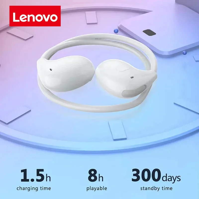 سماعات لينوفو بلوتوث 5.3 فوق الأذن سماعات لاسلكية...