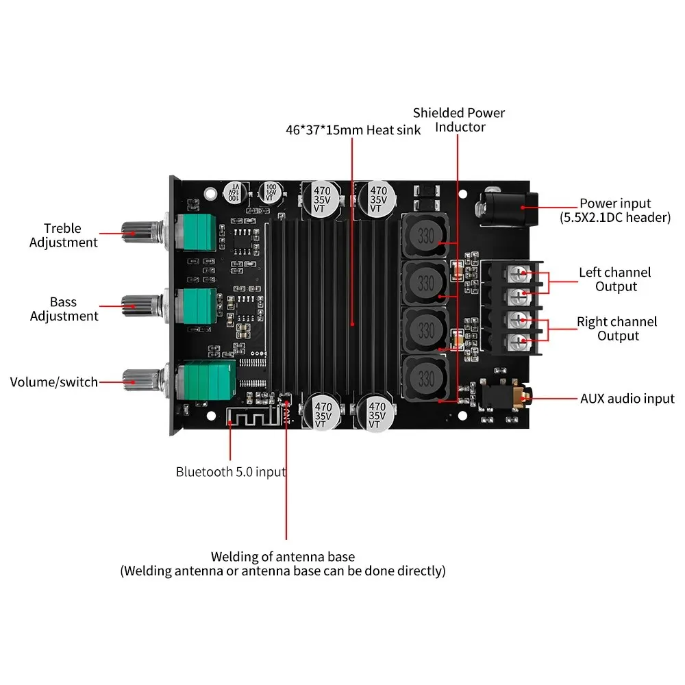 Рисунок 4 - Bluetooth 150W * 2 TDA7498E