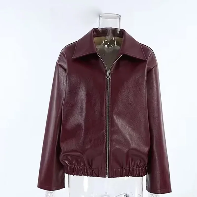 ジャケット・アウター archive single leather blouson Bordeaux Fairfax Leather Blouson | Cherry – California Arts