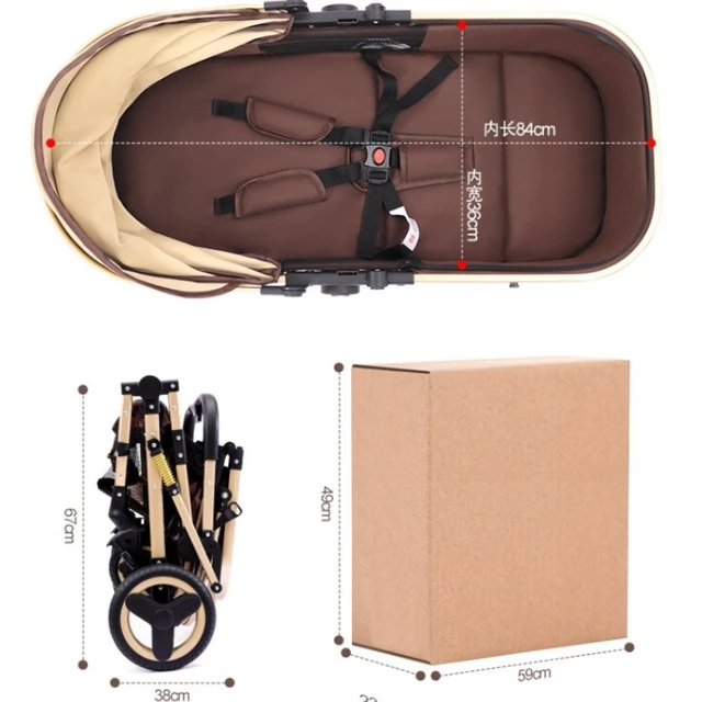 3-in-1 Newborn Baby Stroller 5