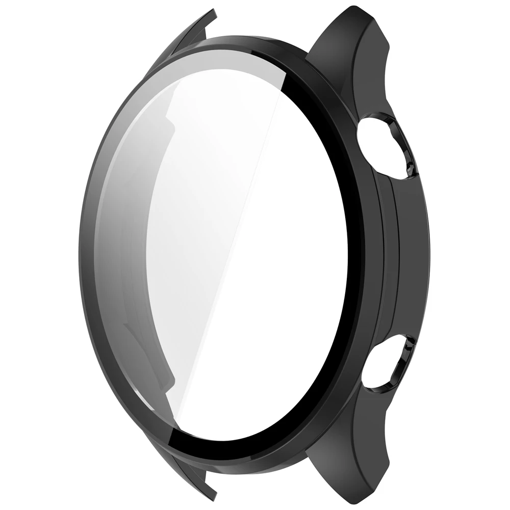 Premium Tempered Glass + PC Hard Case Smartwatch Protector Cover Guard Protective Skin Shell