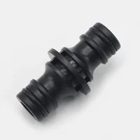 2 Way Garden Hose Connector Joiner Coupler Watering Water Pipe Tap Male Black Watering Equipment Garden watering Hose Connector 3