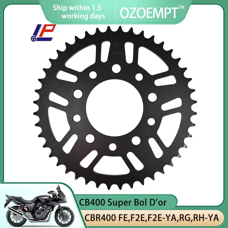 La Ruota Dentata Posteriore Del Motociclo Ozoempt 525-44T Si Applica A Cb400 Super Bol D'Or Cbr400 Fe,F2E,F2E-Ya,Rg,Rh-Ya Aero Vlx400 Shadow