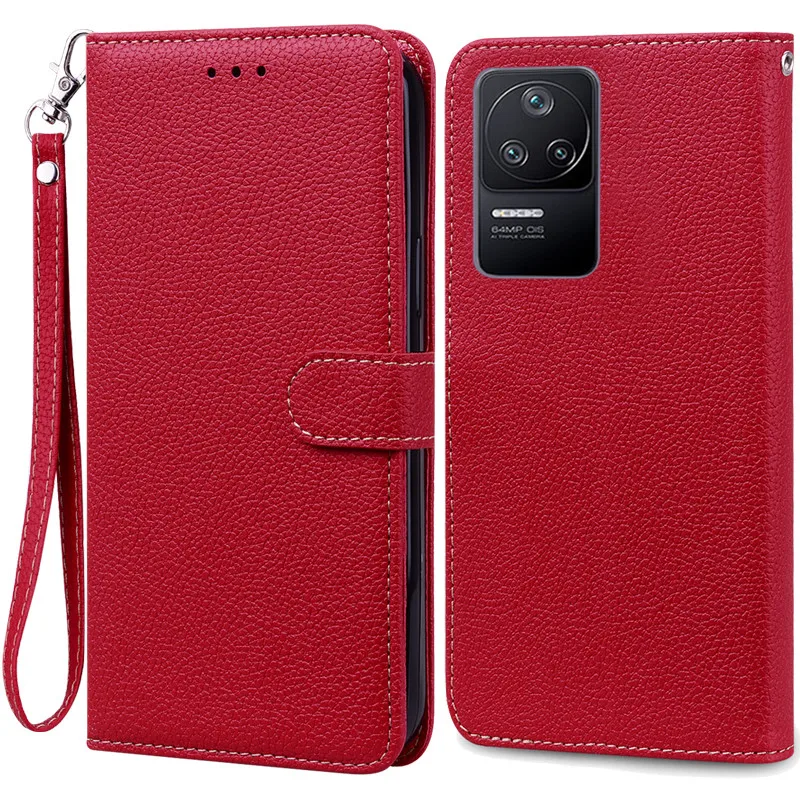 Leather Wallet Flip Case for Poco F4 – Stylish Protective Phone Cover
