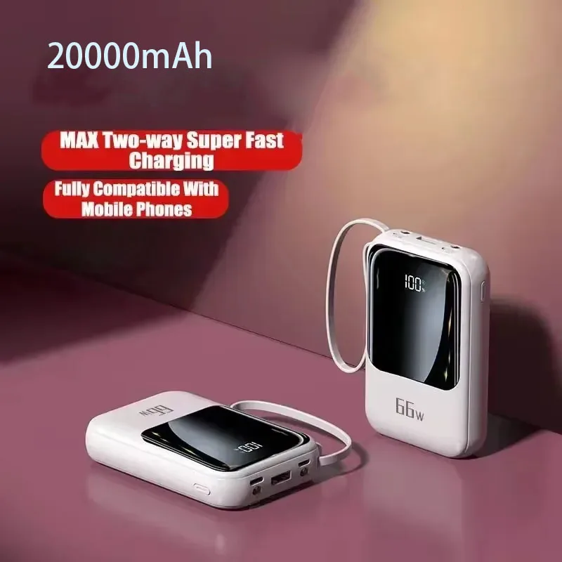 New Mini Power Bank 66W 20000mah Super Fast Charging PD 20W iPhone Huawei Samsung Samsung yimi 3