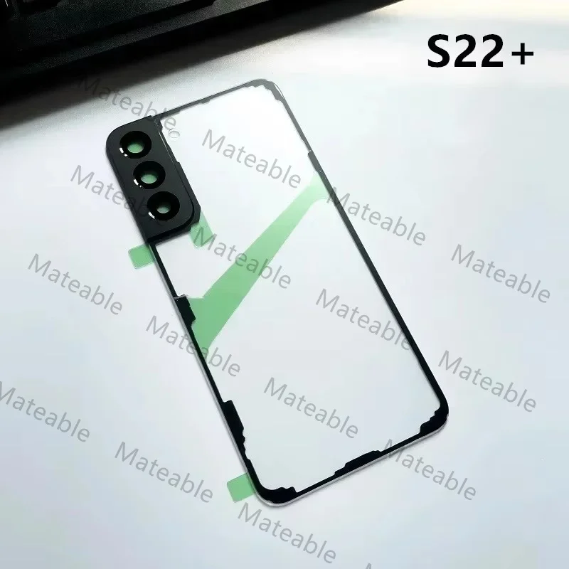 삼성 갤럭시 S22 울트라 S22 플러스 투명 배터리 백커버 수리 도어 후면 케이스 + 카메라 렌즈용 S908 S906 S901 하우징