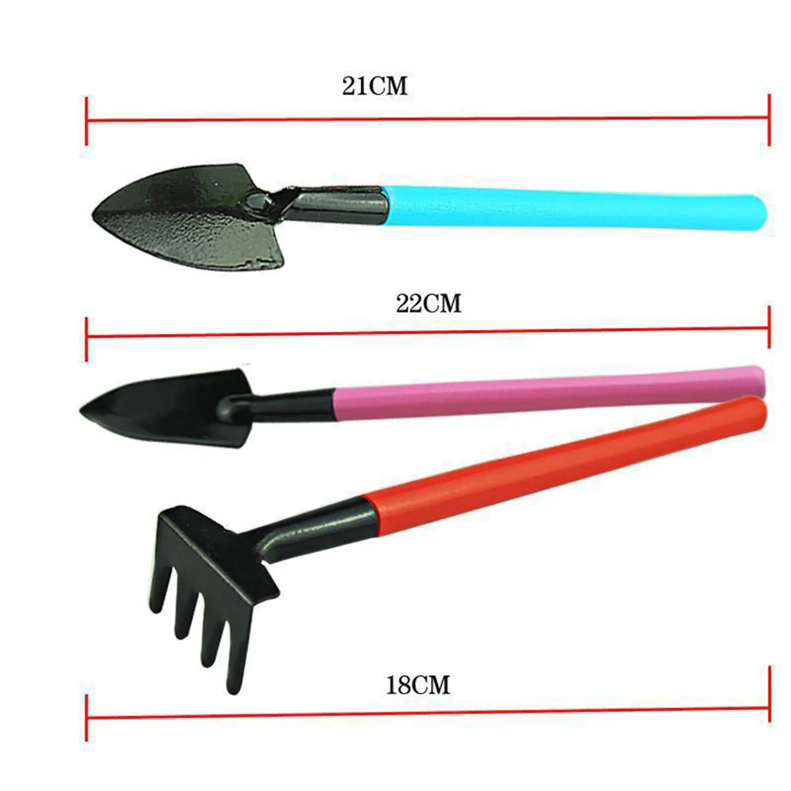 휴대용 정원 화분 꽃 삽 세트, 풀리는 토양 흙손 갈퀴, 야외 찢기 도구, 원예 용품, 3 개 식물