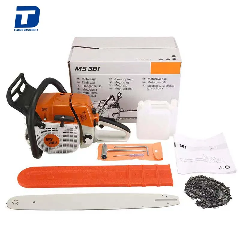 German Original Chainsaw Logging Saw MS381 Single Hand Saw Genuine