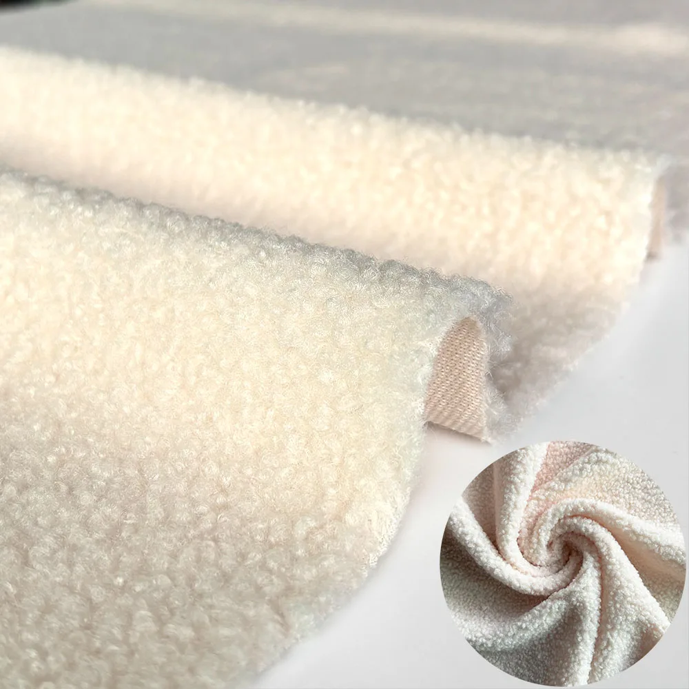 Plush Fabric Polar Fleece Cloth Polyester Autumn Winter Small Roll Teddy Cashmere DIY Clothing Handmade Sewing Quilting Material