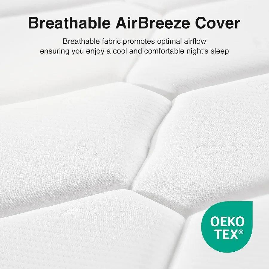 6 Inch Mattress Full Size Bonnell Spring Mattresses for Spine Support Full Size Mattress in a Box with Cooling Adaptive Foam Me