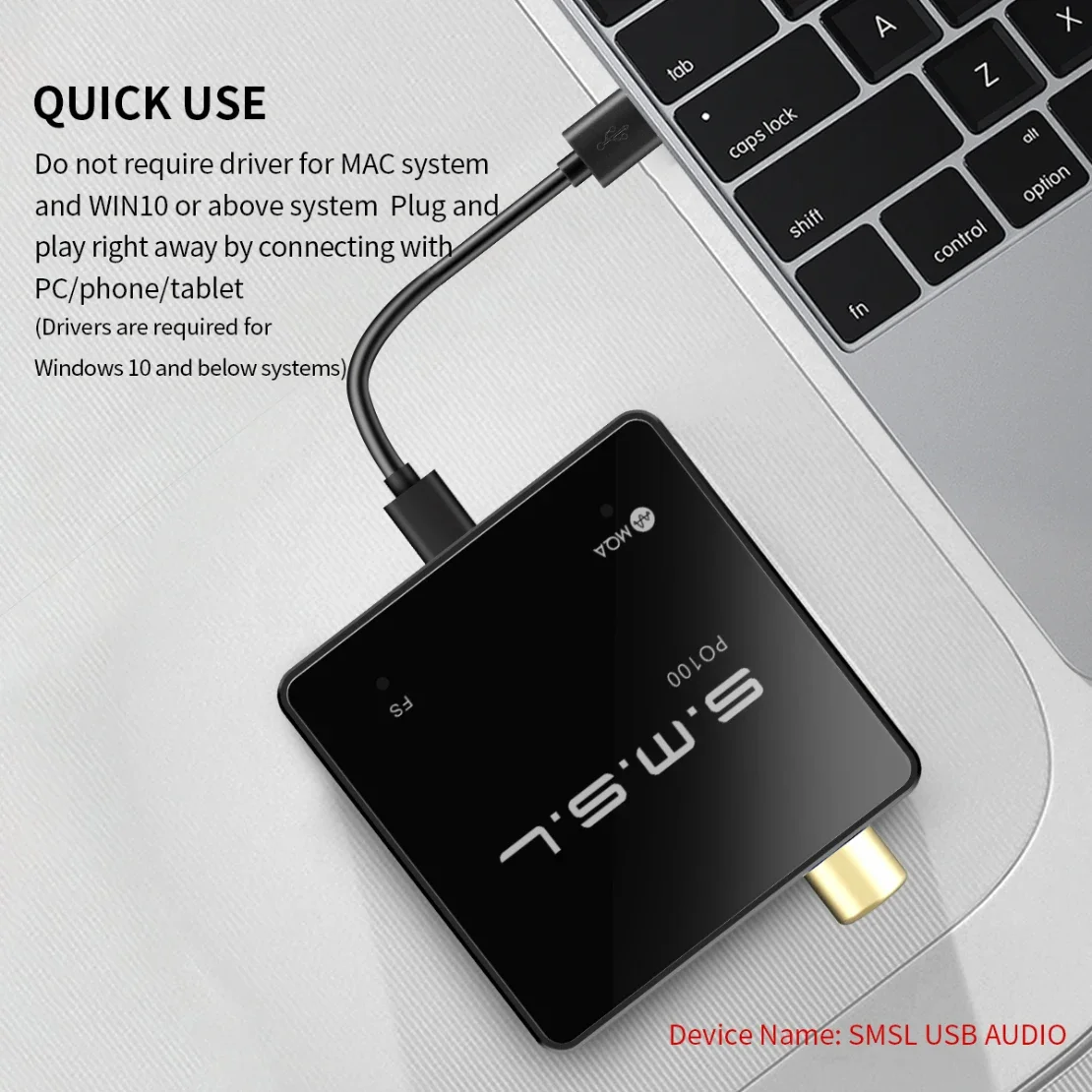 SMSL PO100 USB Digital Interface DSD DOP64 XMOS XU316 TYPE-C Input OPT/COAX Output audio interface sound card