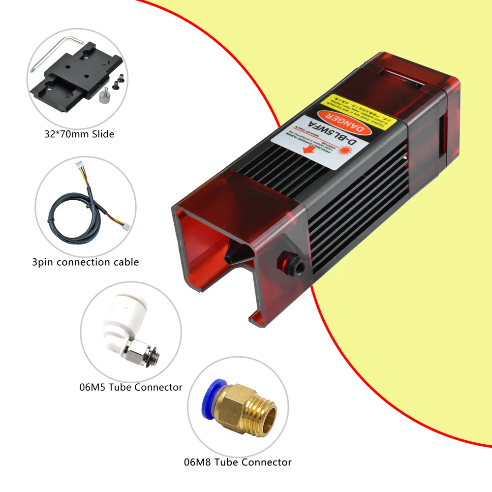HUAHENGCHI 40W Laser Engraving Head With Air Assist Laser Engraver CNC Accessories Laser Cutter Laser Module Wood Working Tool