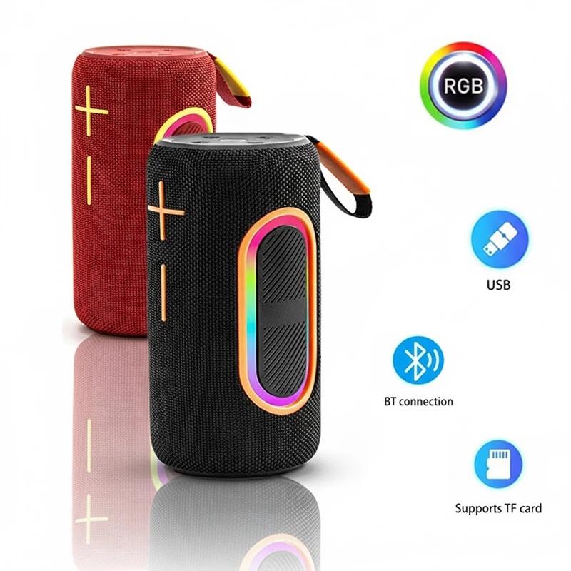 Powerful Portable Bluetooth Speaker With Stereo Bass Subwoofer_voghion.com