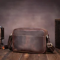 Nouveau Sac à Main de Luxe pour Homme 2026 – Sac Bandoulière Vintage en Cuir de Vache Véritable – Sac Messager en Cuir Naturel Authentique 1