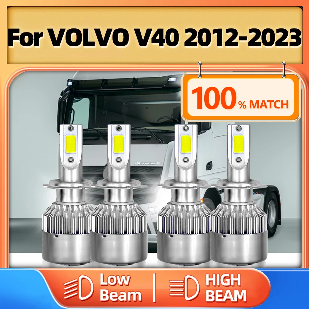 

Canbus LED Headlight Bulbs 240W 40000LM Trucks LED Headlamps 12V 6000K For VOLVO V40 2012-2017 2018 2019 2020 2021 2022 2023